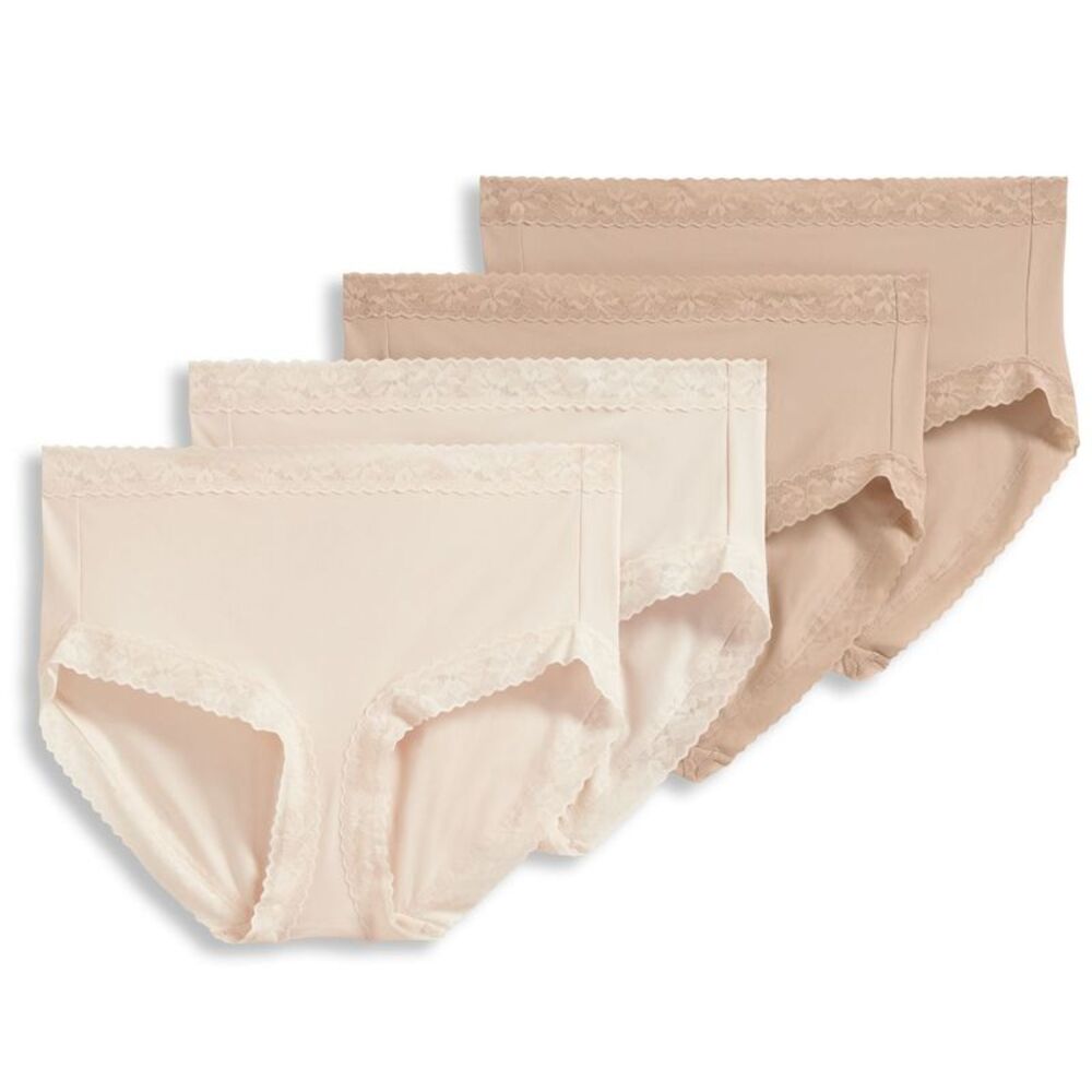 Jockey Women's Panties Sz XL Micro Lace Brief Panty Multi-colored